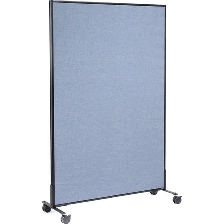 GLOBAL INDUSTRIAL 48-1/4W x 99H Mobile Office Partition Panel, Blue 695789MBL